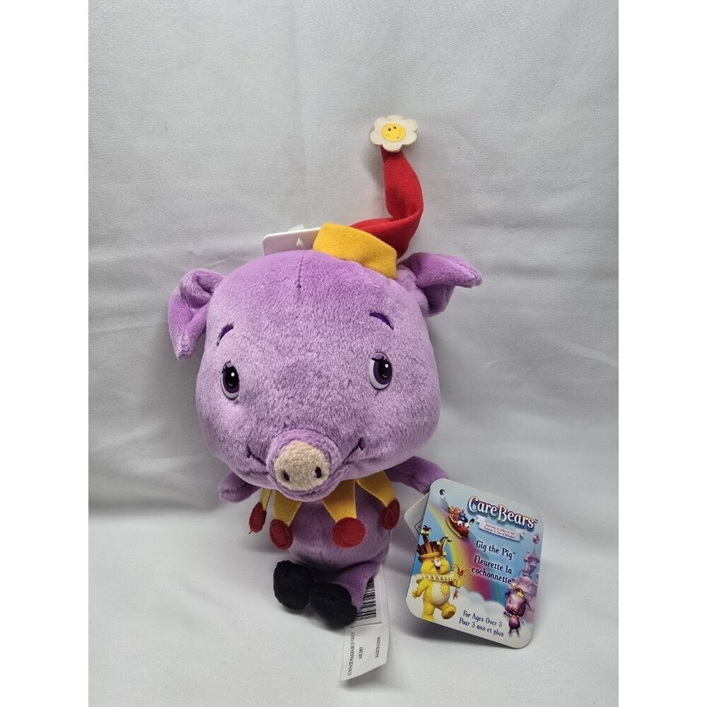 Vintage Care Bears Gig the Pig Plush 2004 Journey Joke a lot Collection NWT